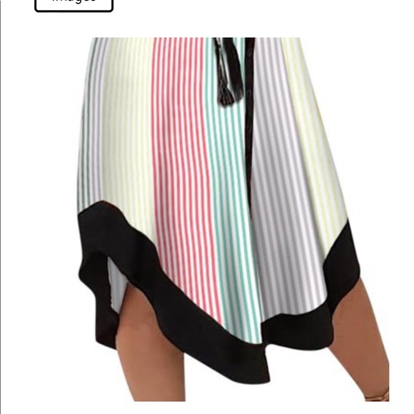 Colorful Striped Midi Dress - Picture 3 of 7